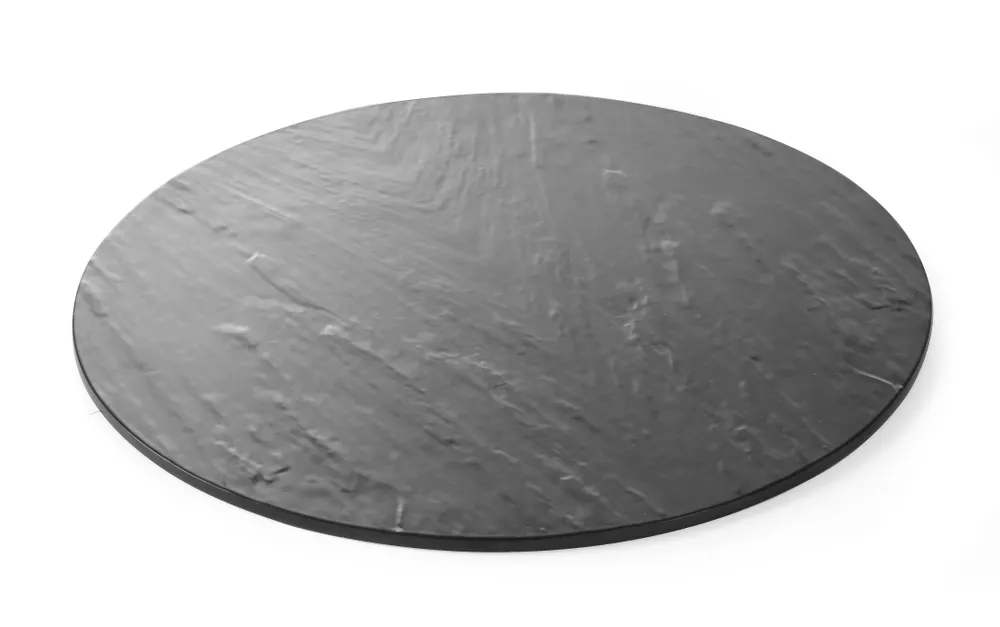 Plateau, round – slate design, HENDI, ⌀430x(H)7mm