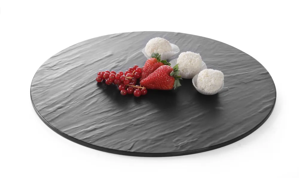 Vis Plateau, round – slate design, HENDI, ⌀430x(H)7mm, bilde 2
