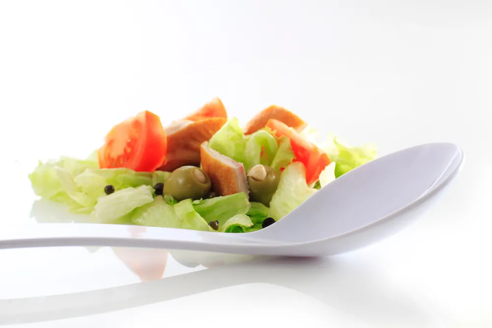 Vis Salad spoon, HENDI, 0,06L, White, 335x70mm, bilde 2