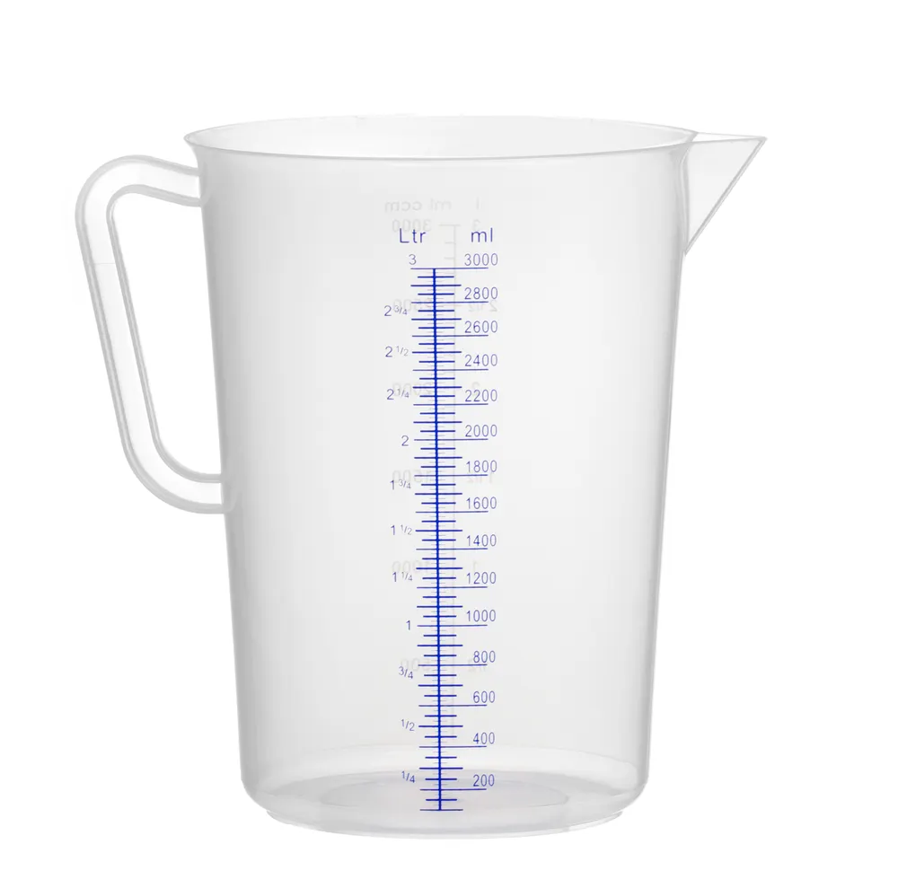 Measuring jug polypropylene, HENDI, Kitchen Line, 3L, ⌀160x(H)240mm