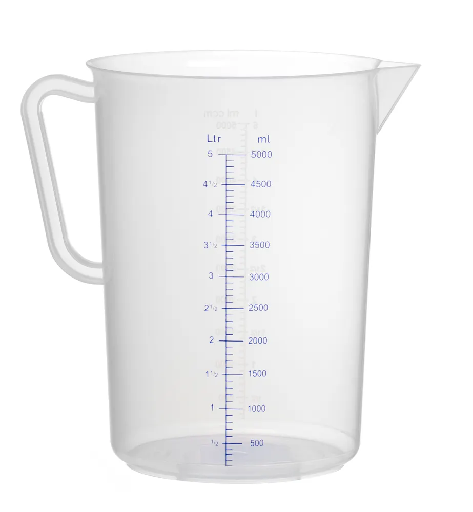 Measuring jug polypropylene, HENDI, Kitchen Line, 5L, ⌀190x(H)270mm