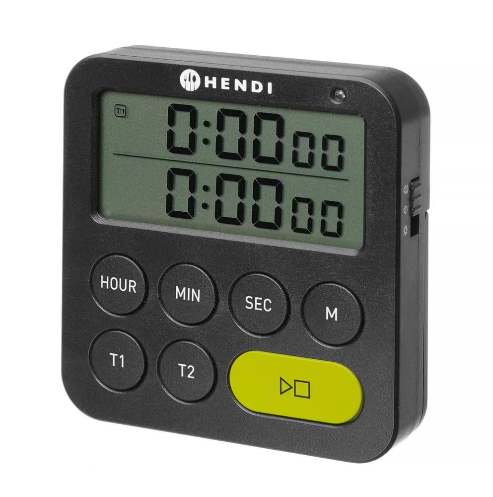 Vis Double timer, HENDI, Black, 82x20x(H)86mm, bilde 3