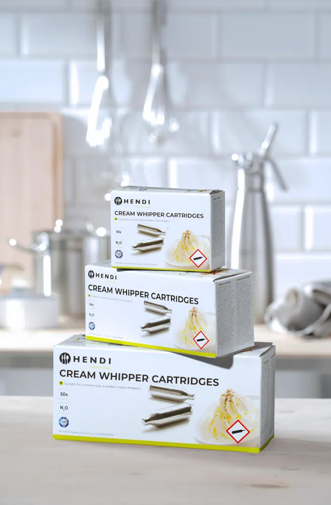 Vis Cream whipper chargers, HENDI, Silver, 10 pcs, bilde 4
