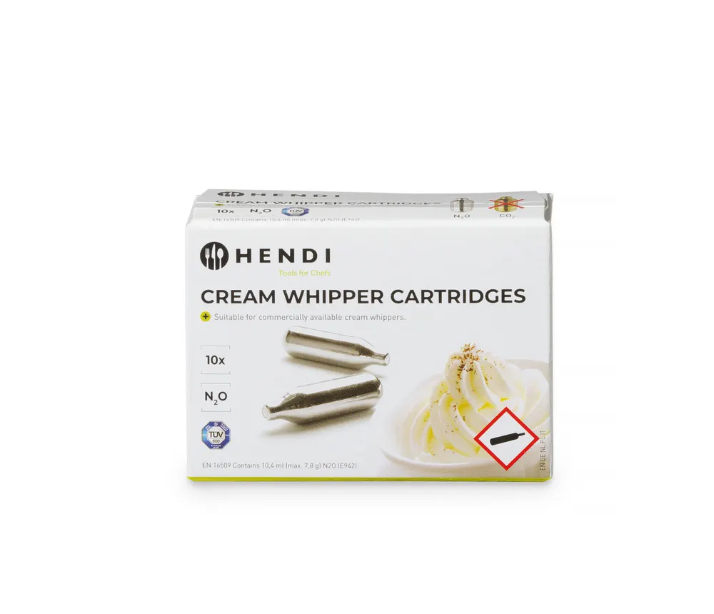 Cream whipper chargers, HENDI, Silver, 10 pcs