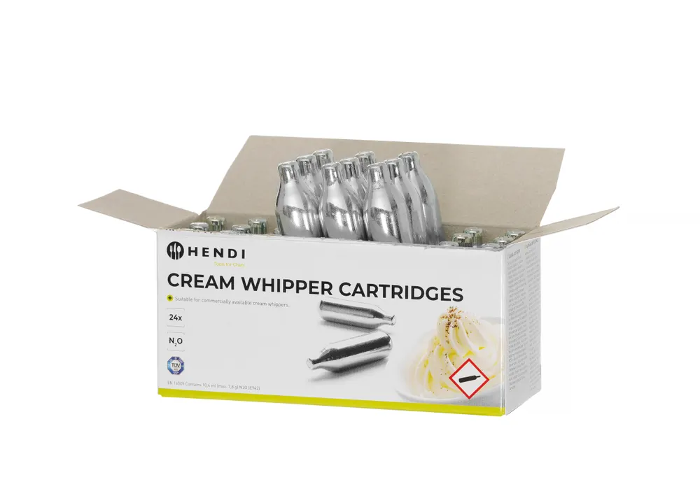 Vis Cream whipper chargers, HENDI, Silver, 24 pcs, bilde 3