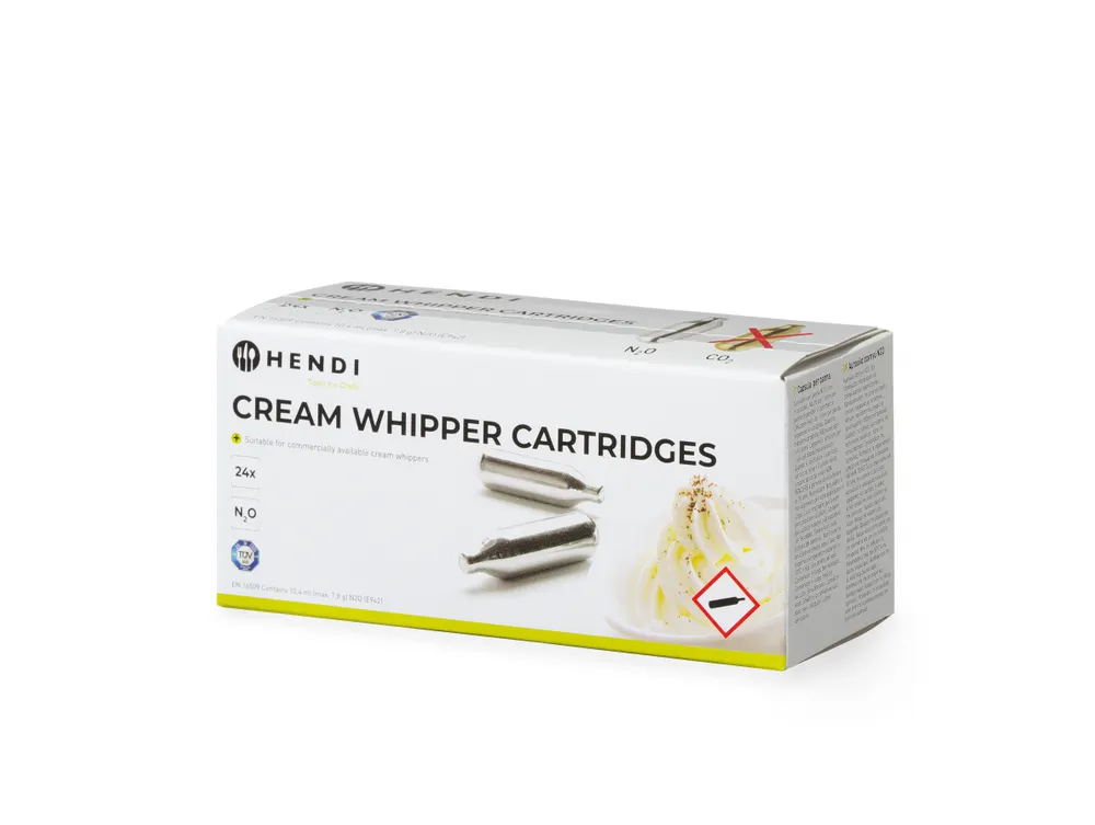 Vis Cream whipper chargers, HENDI, Silver, 24 pcs, bilde 2