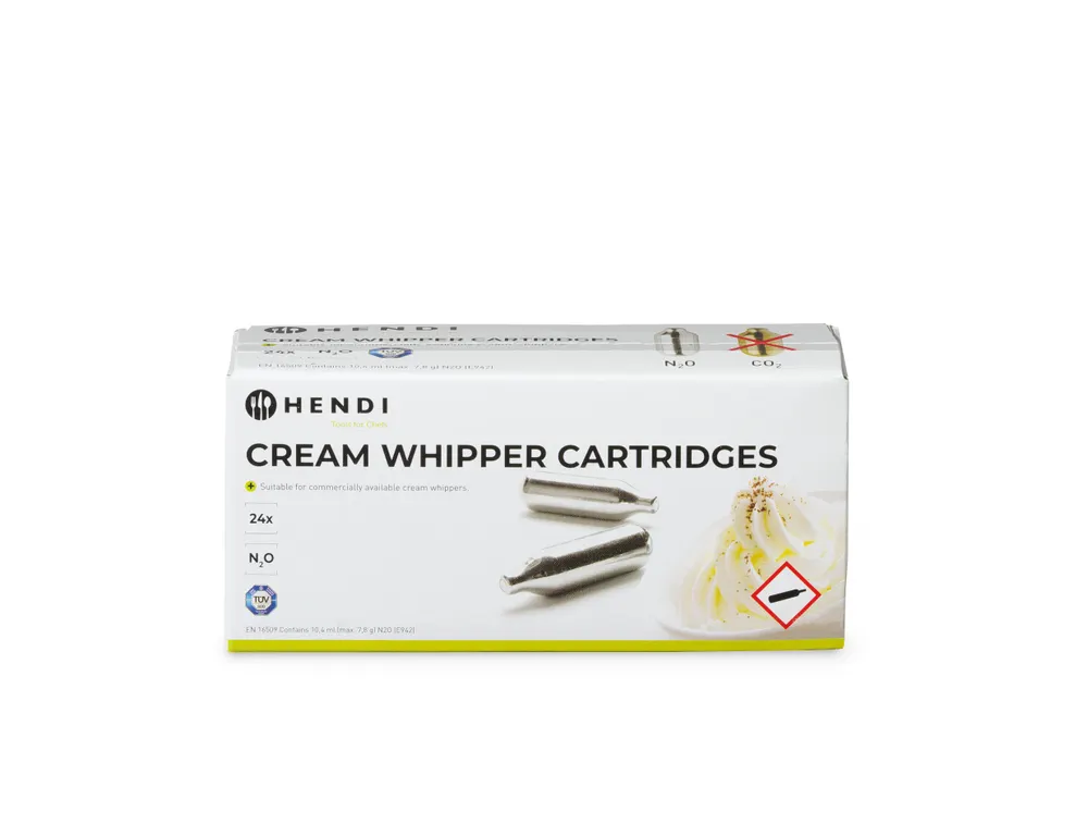Cream whipper chargers, HENDI, Silver, 24 pcs