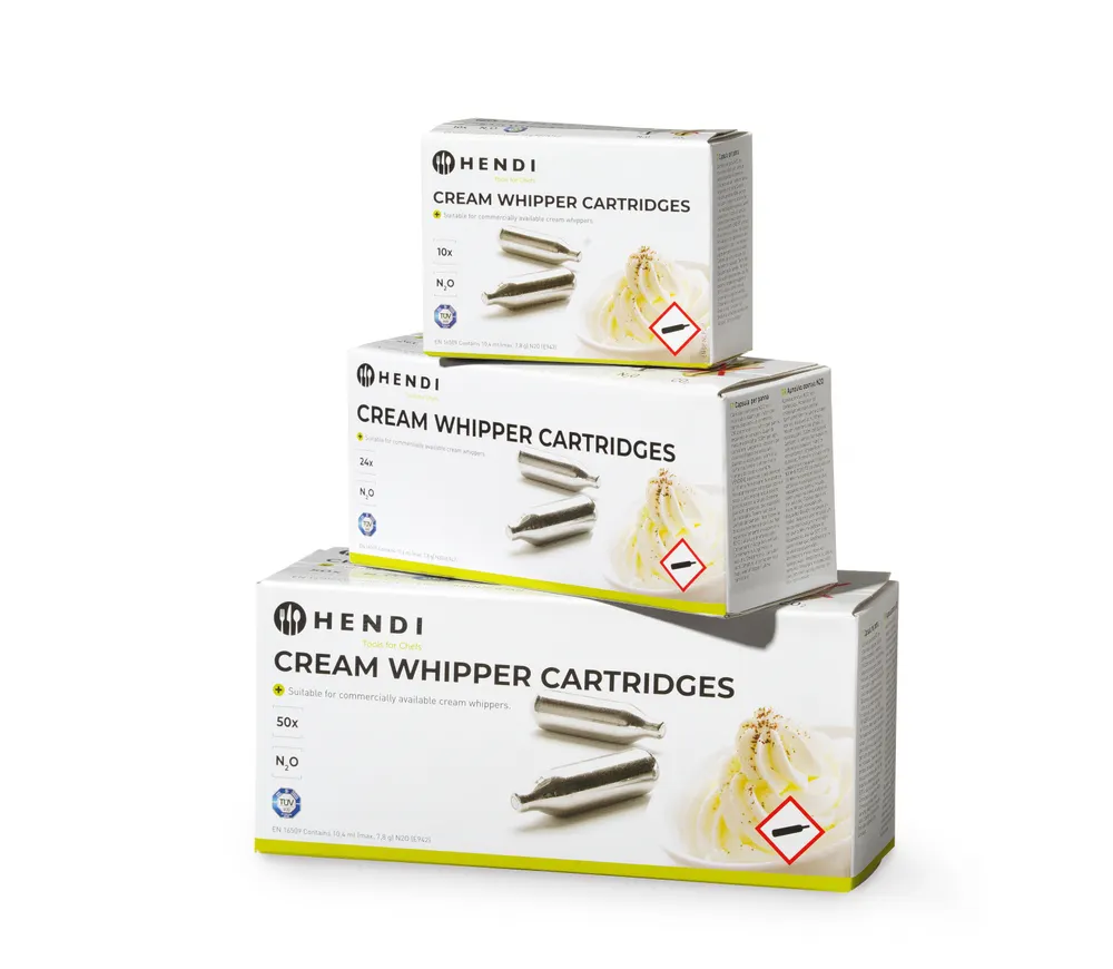 Vis Cream whipper chargers, HENDI, Silver, 24 pcs, bilde 4