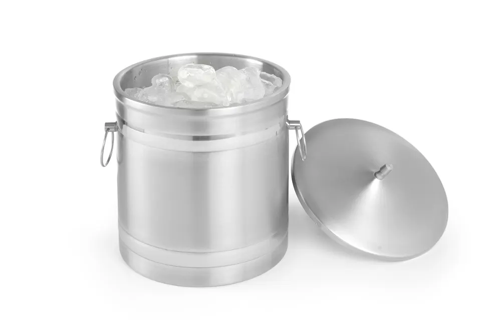 Vis Ice bucket double walled, BarUp, 5L, Silver, ⌀200x(H)230mm, bilde 3