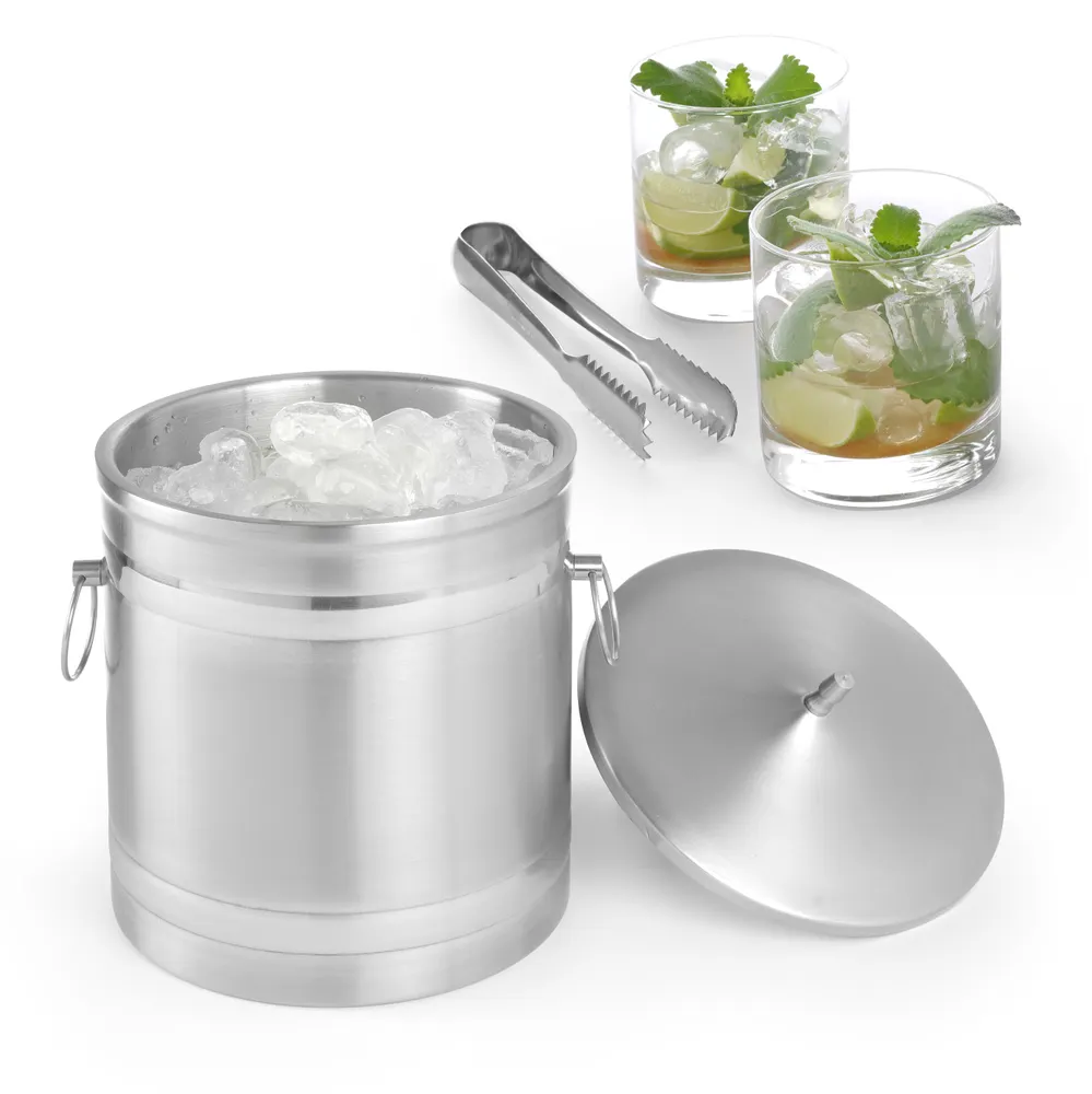 Vis Ice bucket double walled, BarUp, 5L, Silver, ⌀200x(H)230mm, bilde 4