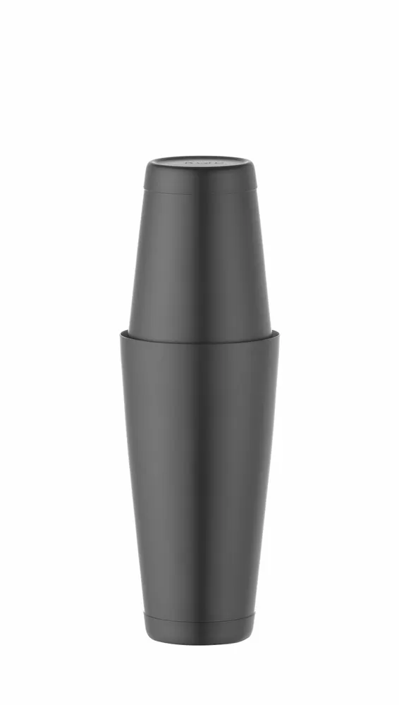 Tin-on-Tin Boston shaker, BarUp, 0,8L, Black, ⌀90mm
