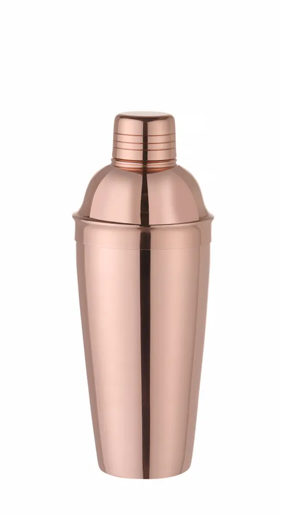 Cobbler shaker 3-part, BarUp, 0,755L, Copper, ⌀85x(H)240mm