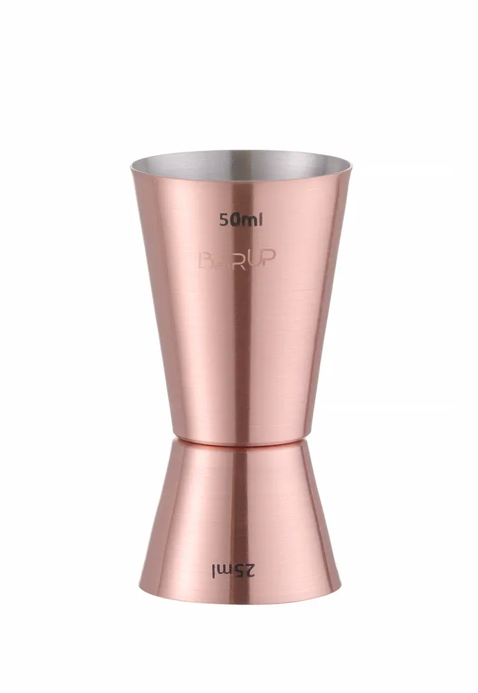 Jigger 25/50 ml, BarUp, Copper, ⌀42x(H)86mm