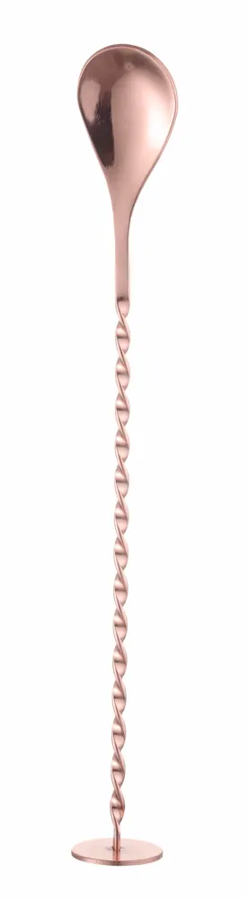 Bar spoon with muddler, BarUp, Copper, 280x35mm