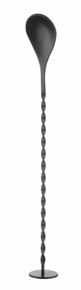 Bar spoon with muddler, BarUp, Black, 280x35mm