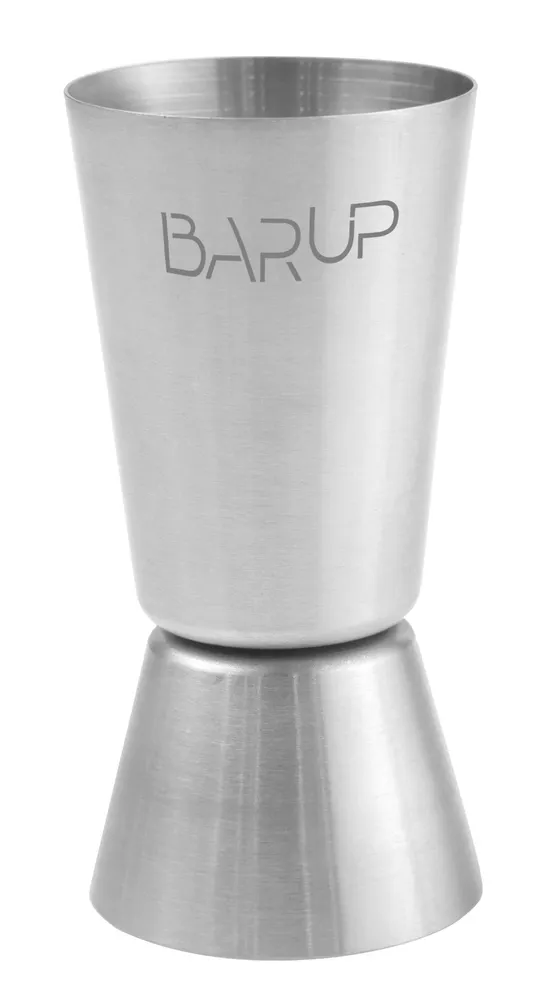 Jigger 20/40 ml, BarUp, Silver, ⌀40x(H)80mm, Round