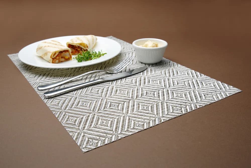 Vis Placemat, geometric pattern, HENDI, Silver, 6 pcs., 450x300mm, bilde 4