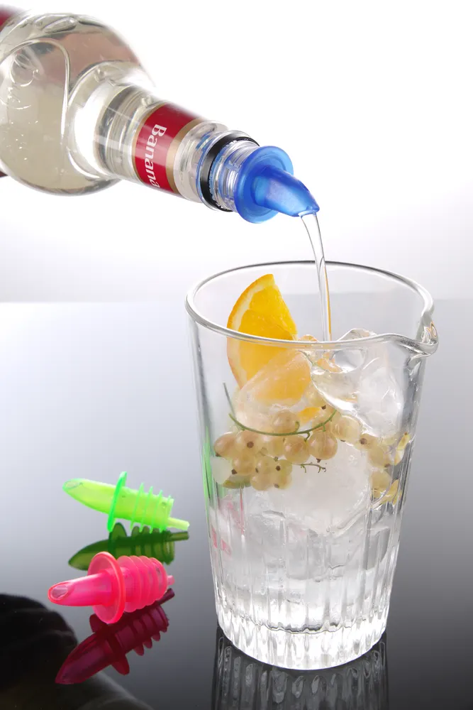 Vis Free flow pourers, BarUp, 2 blue, 2 red , 2 green, Red, 6 pcs, bilde 2