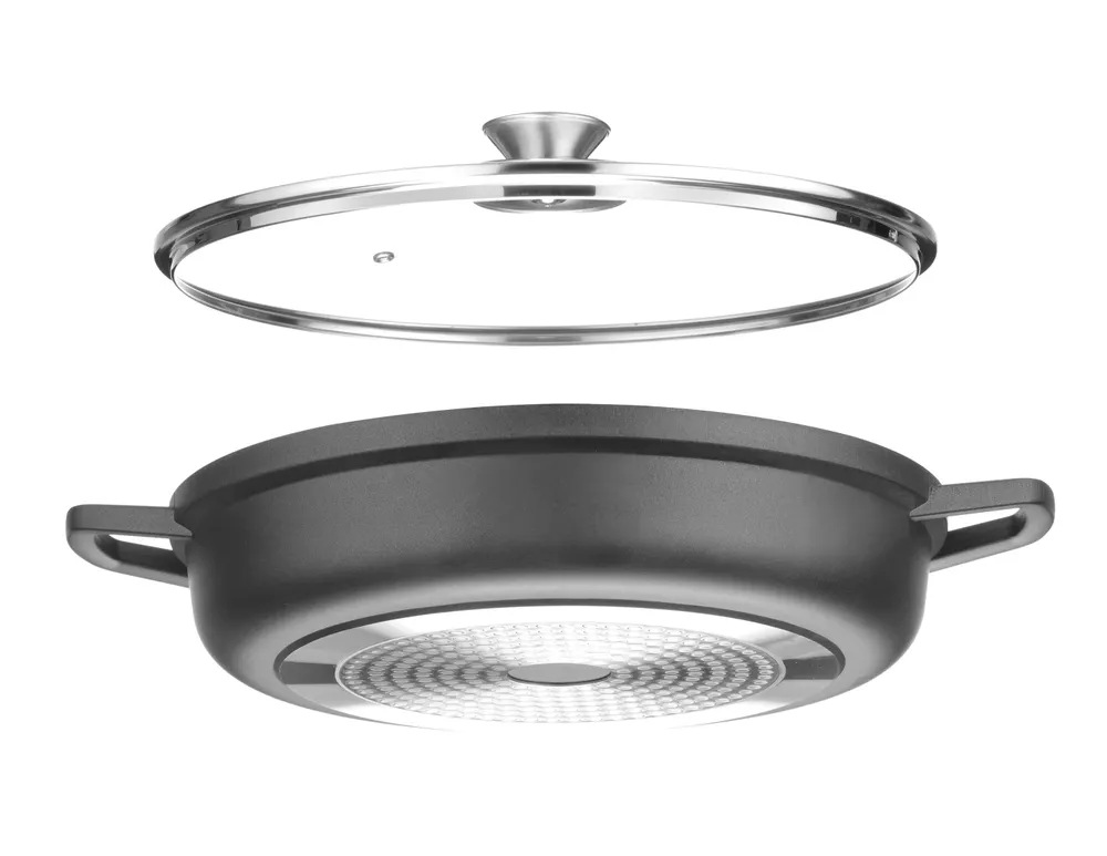 Vis Casserole with non-stick coating, HENDI, 4,3L, Black, 425x332x(H)70mm, Round, bilde 3