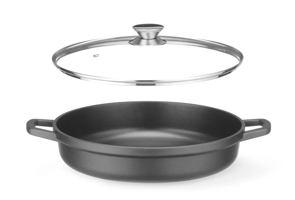 Vis Casserole with non-stick coating, HENDI, 4,3L, Black, 425x332x(H)70mm, Round, bilde 2