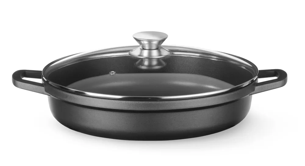 Vis Casserole with non-stick coating, HENDI, 7,5L, Black, 387x310x(H)130mm, Round, bilde 5