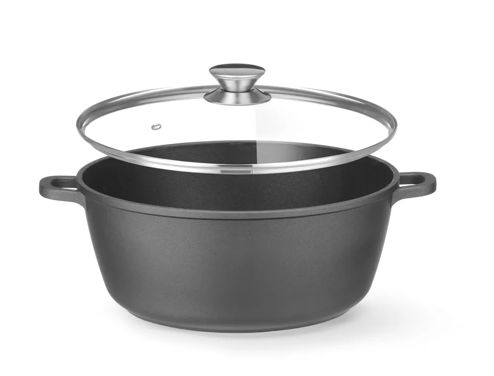 Vis Casserole with non-stick coating, HENDI, 7,5L, Black, 387x310x(H)130mm, Round, bilde 2