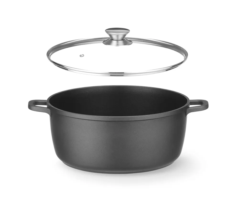 Vis Casserole with non-stick coating, HENDI, 9L, Black, 405x332x(H)138mm, Round, bilde 2