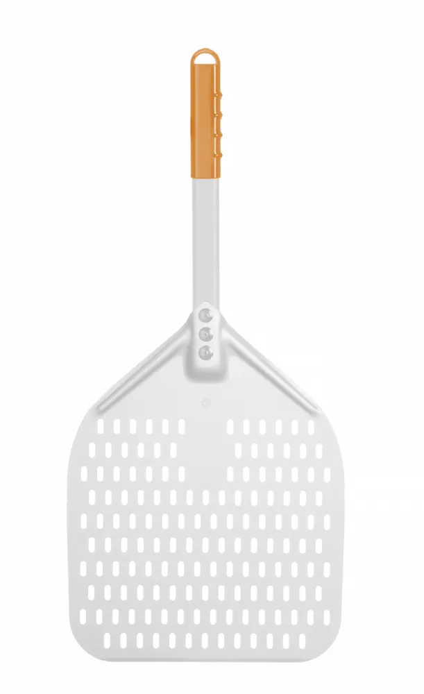 Pizza peel with short handle, squared, perforated, HENDI, 300x660mm