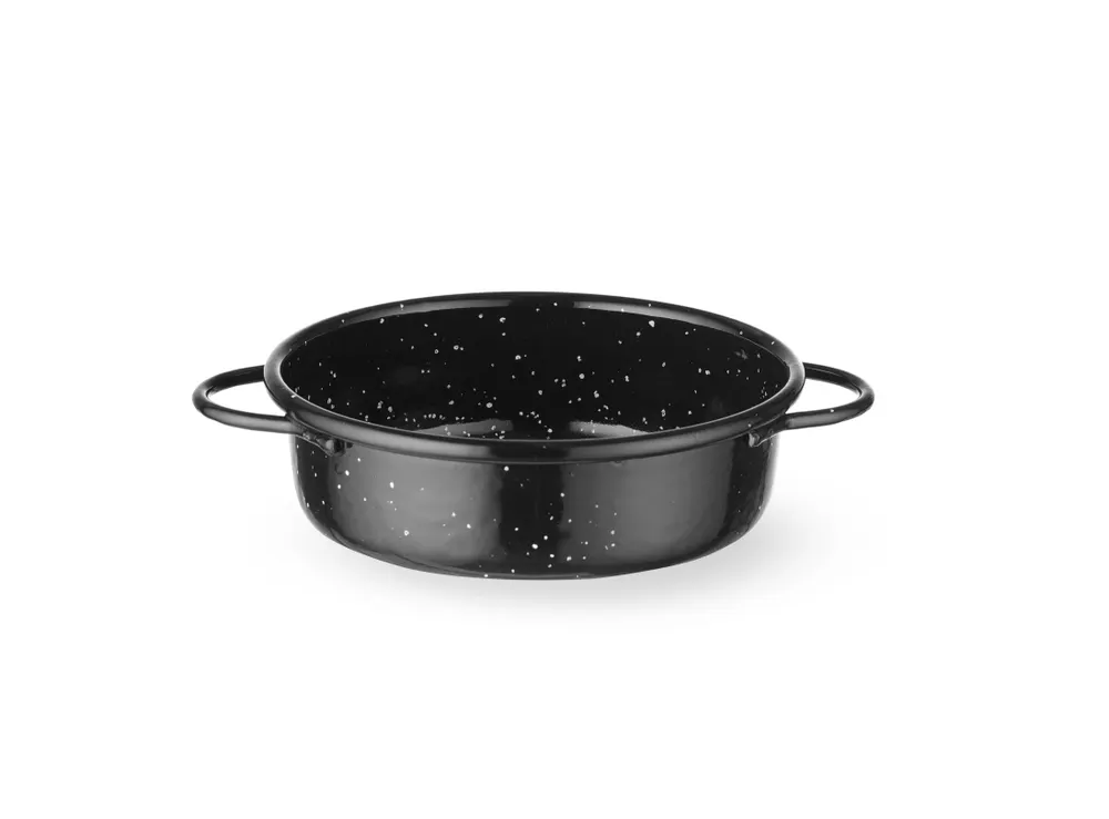 Casserole dish, enamelled, HENDI, Black, ⌀120x(H)40mm, Round