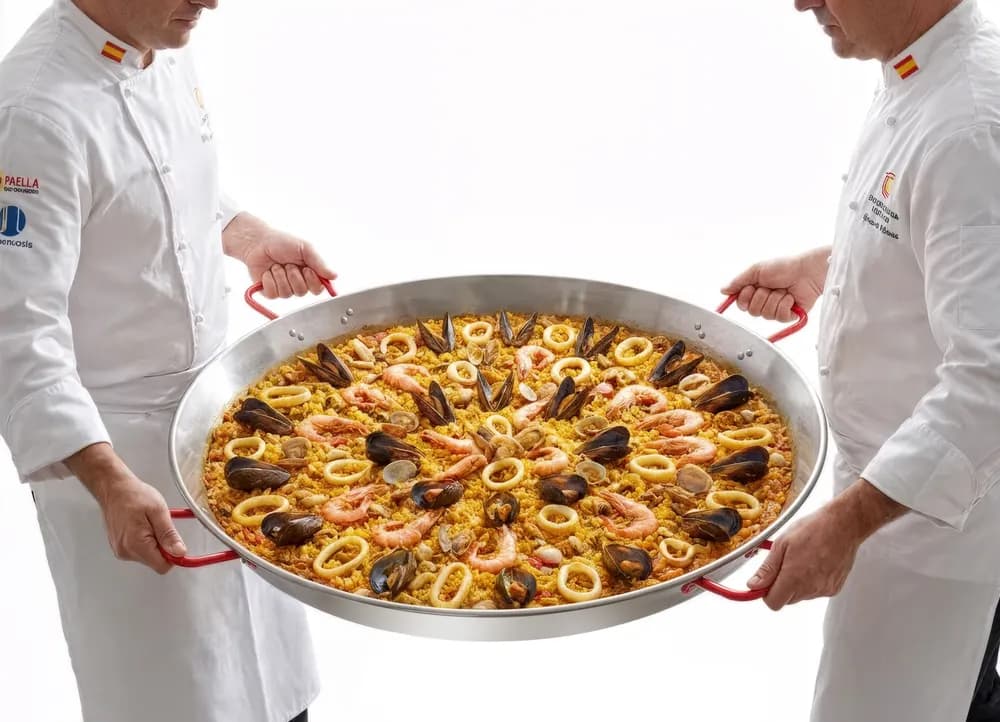 Vis Paella pan, HENDI, Suitable for Fiesta gas grill 146804& 146842 , ⌀800x(H)75mm, bilde 2
