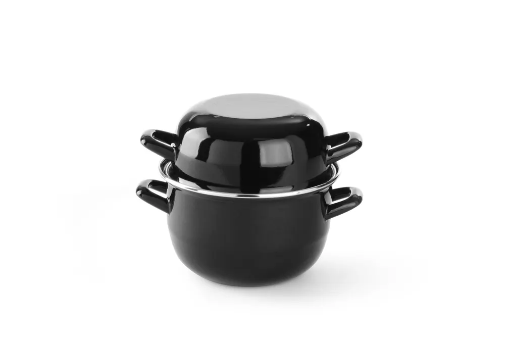 Mussel pan - with lid, HENDI, 2L, ⌀200x(H)180mm