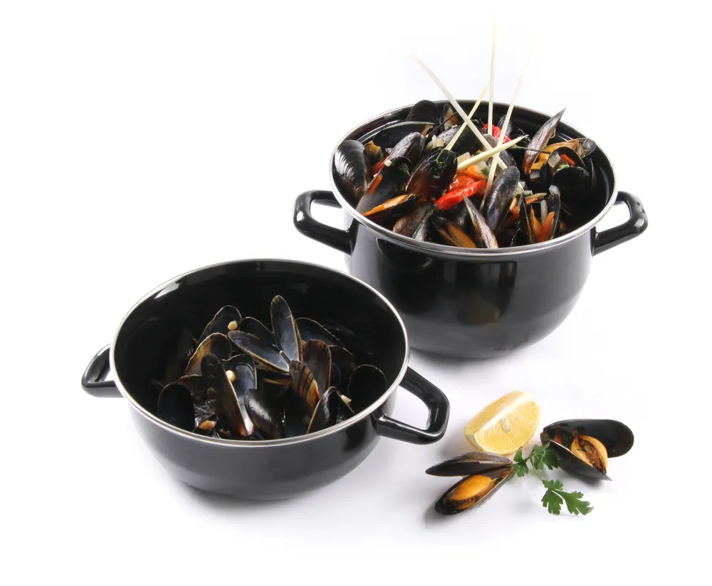 Vis Mussel pan - with lid, HENDI, 2,5L, ⌀220x(H)190mm, bilde 2