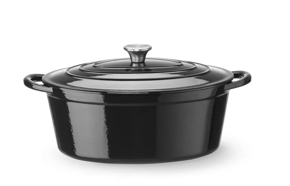 Vis Cast iron casserole enamelled, HENDI, 0,27L, Black, 130x100x(H)48mm, Round, bilde 8