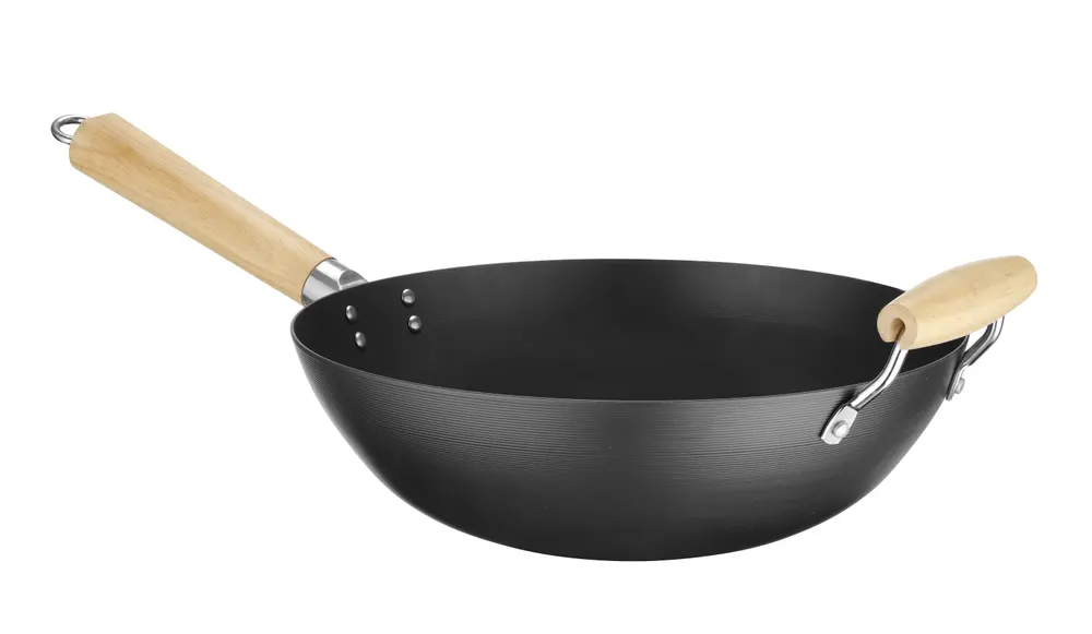 Vis Wok with wooden handle, HENDI, ⌀324x565mm, bilde 3