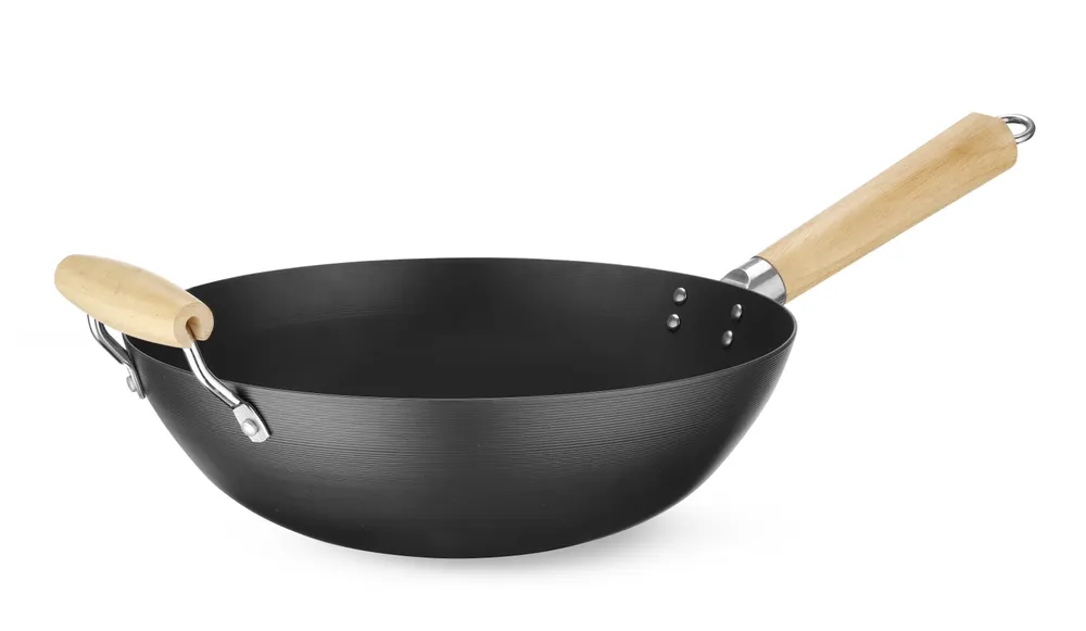 Wok with wooden handle, HENDI, ⌀324x565mm
