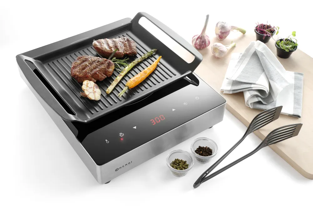 Vis Griddle for induction cookers, HENDI, 390x260x(H)35mm, bilde 4