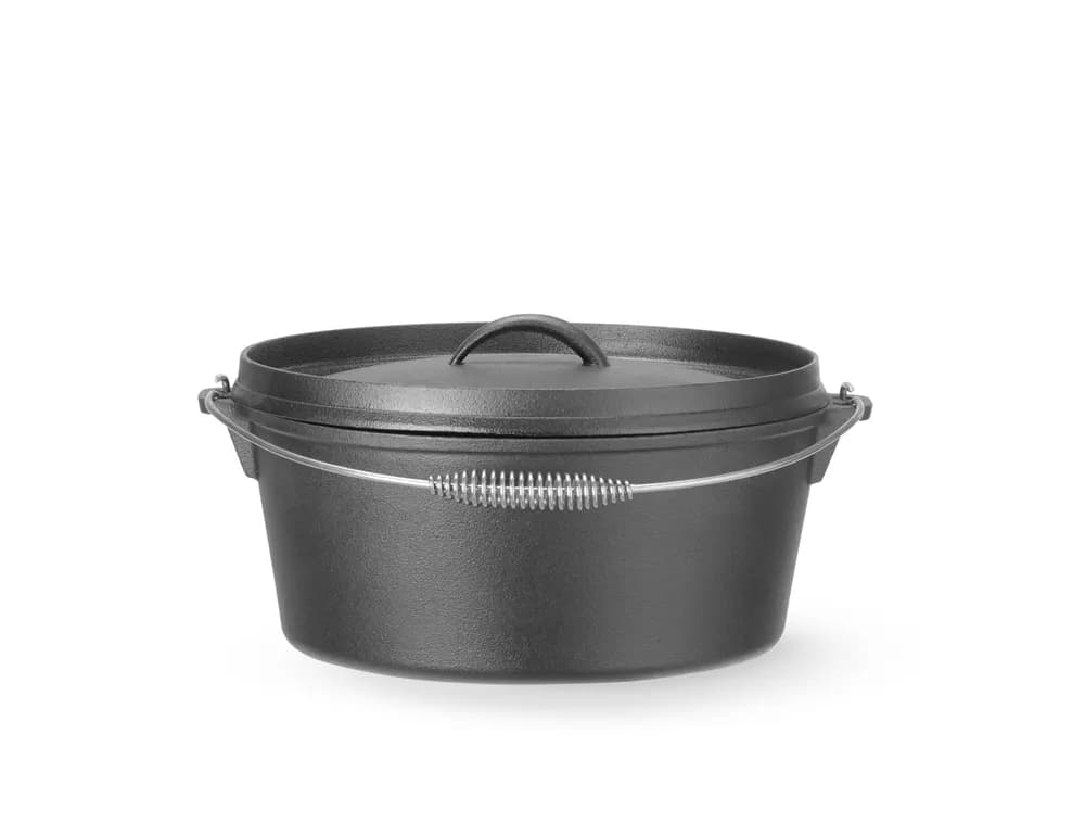 Cast iron pot, HENDI, 7,2L, Black, ⌀310x(H)130mm, Round