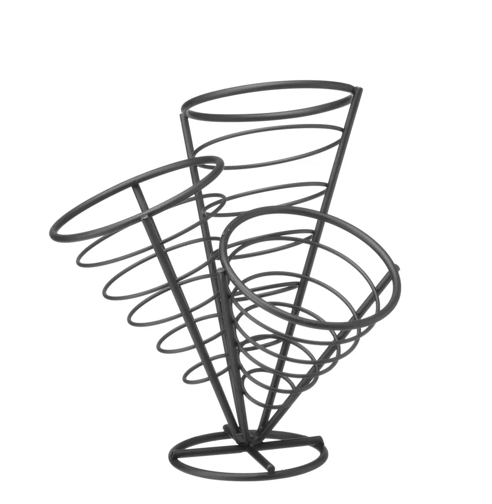 Chips serving stand for 3 bags., HENDI, 270x270x(H)280mm