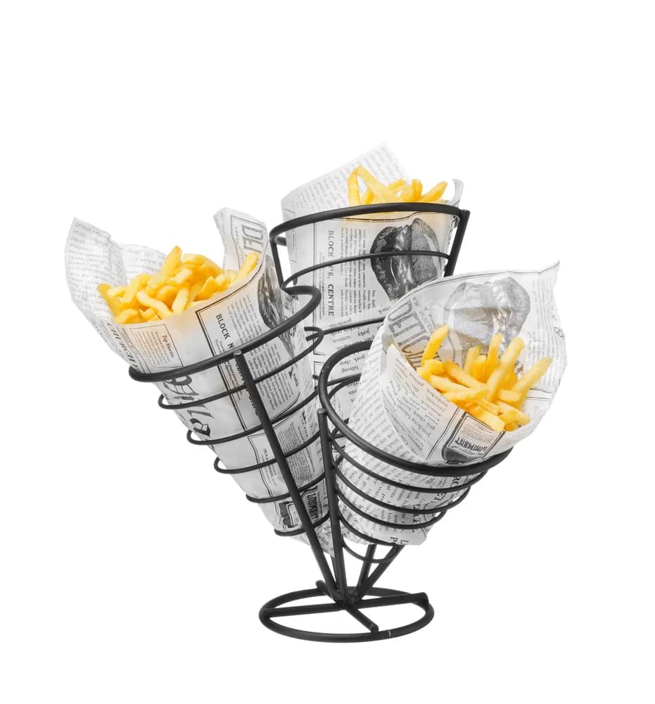 Vis Chips serving stand for 3 bags., HENDI, 270x270x(H)280mm, bilde 2