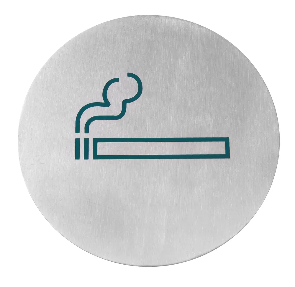 Door sign, HENDI, smoking - big, ⌀160mm