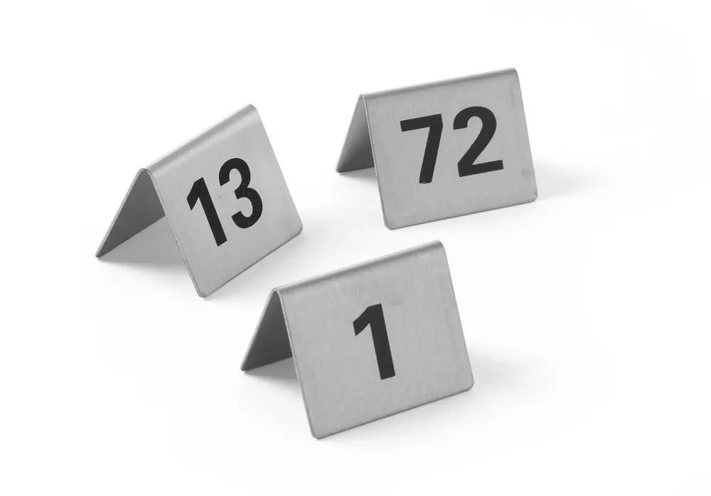 Vis Tablestand numbers, HENDI, Numbers 1-12, 50x35x(H)40mm, bilde 2