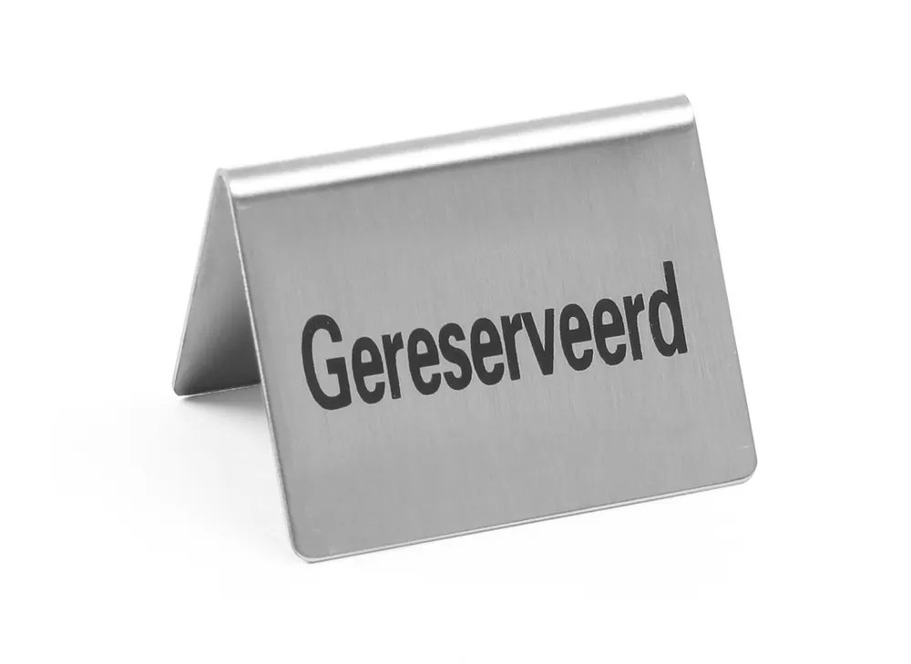 Vis Table sign Reserved , HENDI, Réservé, 4 pcs., 50x35x(H)40mm, bilde 4