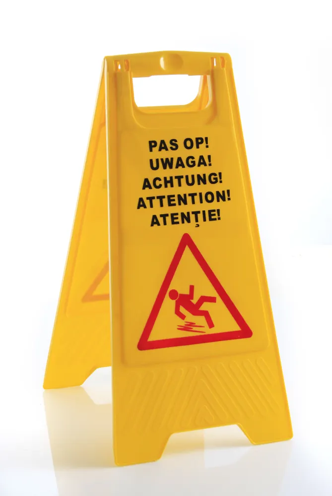 Wet floor sign, HENDI, 300x460x(H)615mm