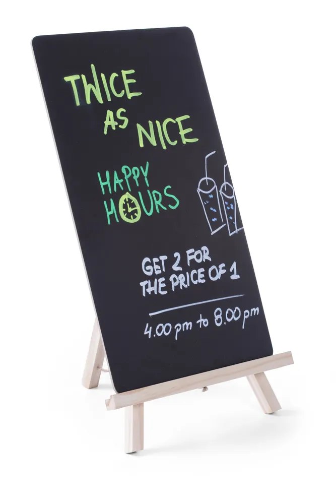 Vis Blackboard with easel, HENDI, 220x210x(H)360mm, bilde 2
