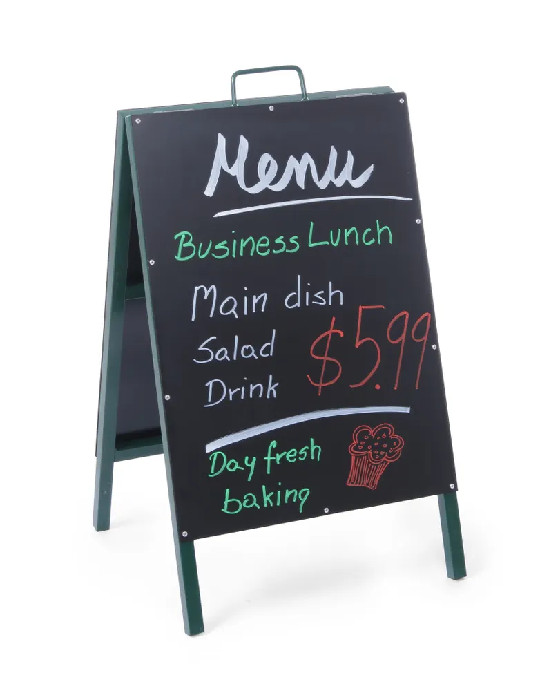 Pavement blackboard, HENDI, 500x550x(H)850mm