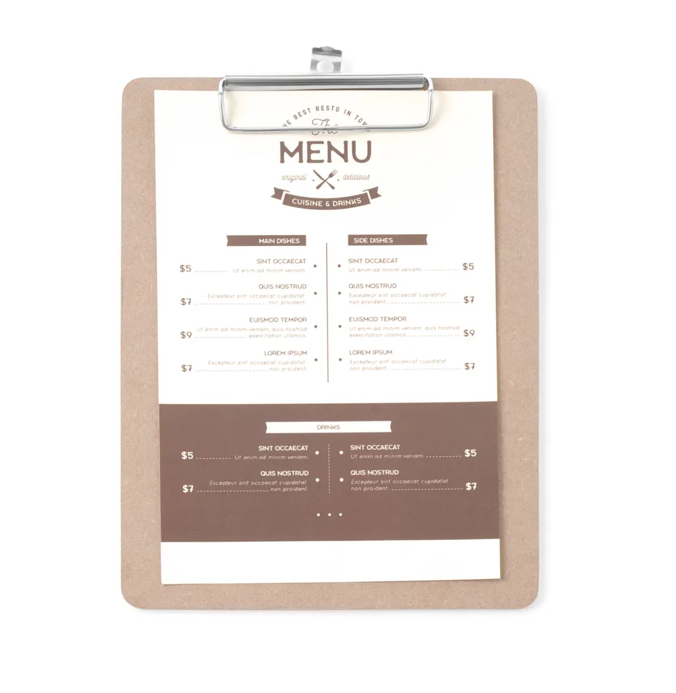 Vis Menu clipboard, HENDI, 185x245mm, bilde 2