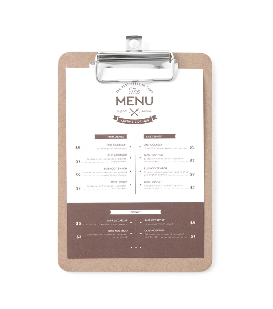 Vis Menu clipboard, HENDI, 125x180mm, bilde 2