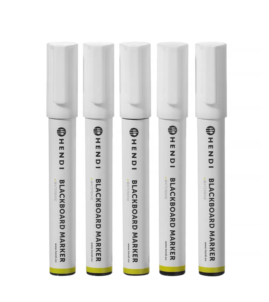 Vis Blackboard markers 6 mm, HENDI, 5 white markers, bilde 3