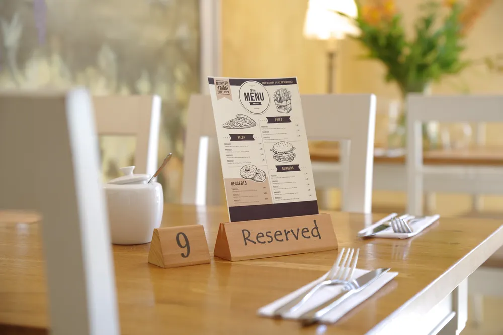 Vis Table sign reserved, HENDI, "reserved", 152x44x(H)44mm, bilde 2
