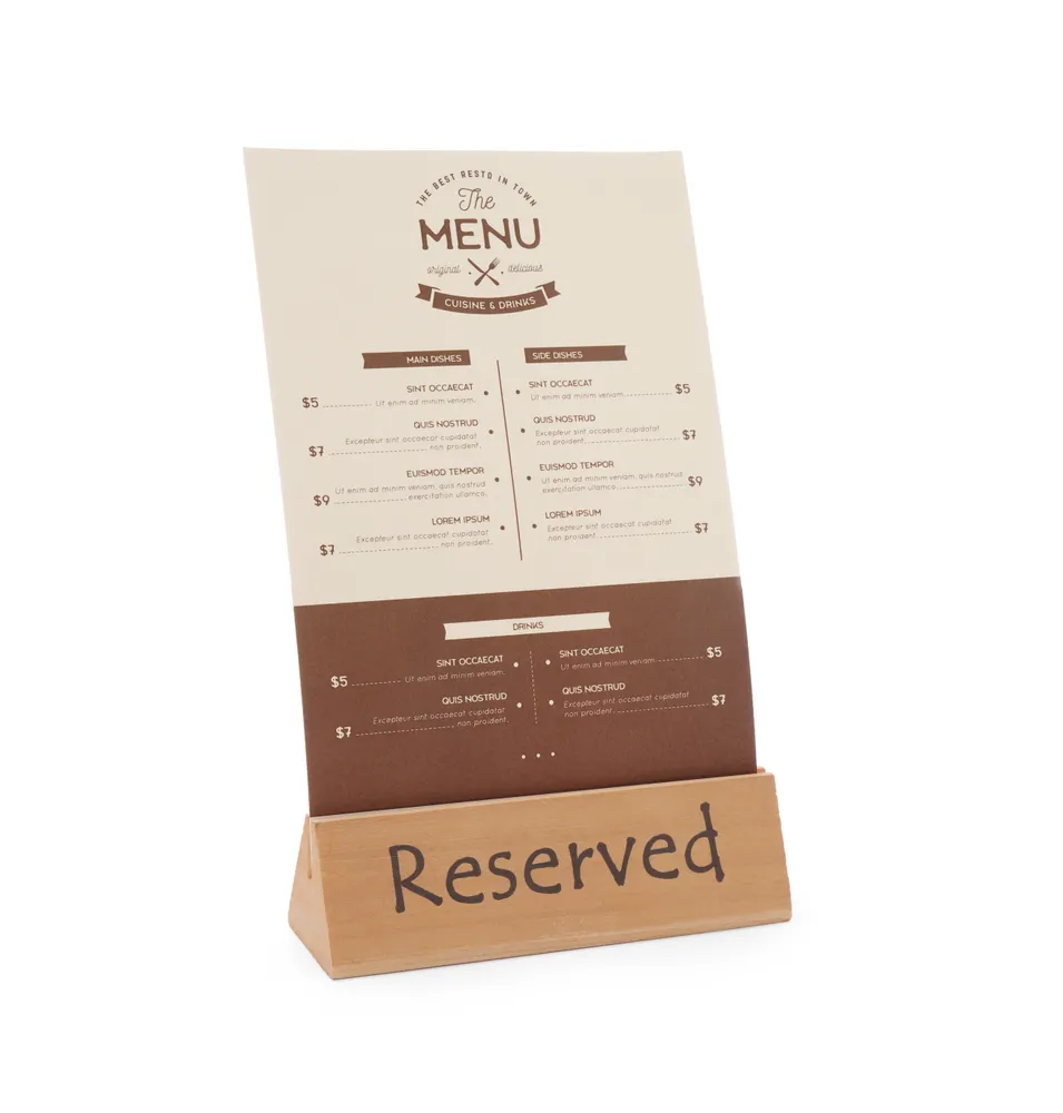 Vis Table sign reserved, HENDI, "reserved", 152x44x(H)44mm, bilde 3